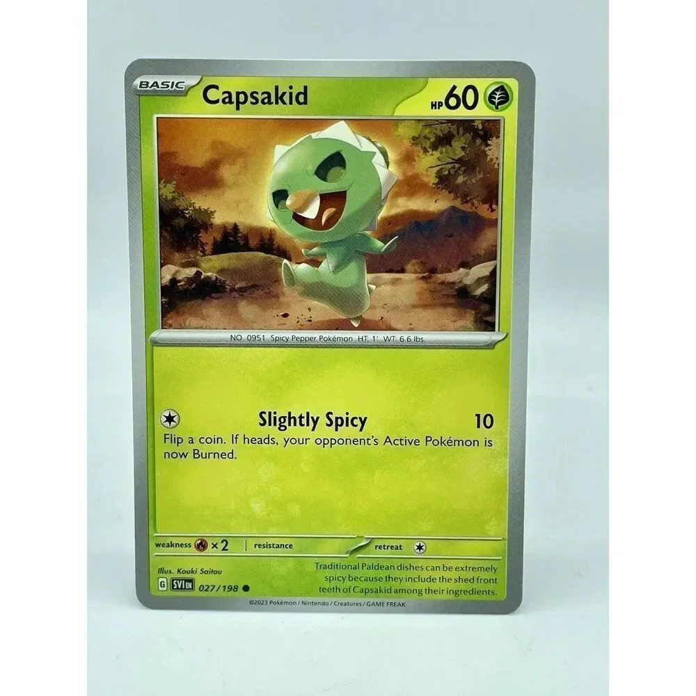 Capsakid 027/198‎ Common Scarlet & Violet Non Holo Pokemon TCG Mint Unplayed